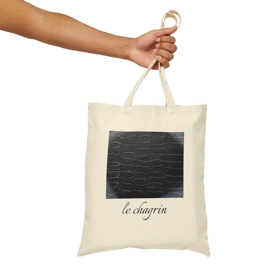 le chagrin canvas tote